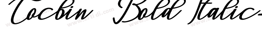 Cocbin   Bold Italic字体转换
